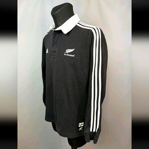 Adidas Black Polo with White Details